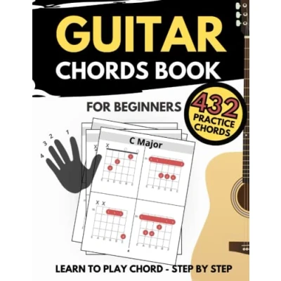 Bild av Guitar Chords Book For Beginners: How To Play 432 Chord, A Quick Method Learn, in All Keys, 4 Diagrams on Every Page