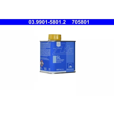 Bild av ATE DOT 4 03.9901 5801.2 Liquide De Frein 0,5 MERCEDES BENZ: W124 Break, Sprinter 3.5 T Van, Classe A, PEUGEOT: 406 Coupe, Expert II Tepee, 2008 Break