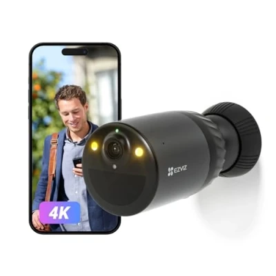 Bild av EZVIZ BC1C 1080P trådlös utomhus wifi övervakningskamera, 210j autonomi, 7800 mAh batterikamera, persondetektering, mörkerseende, tvåvägsljud, IP66 vattentät