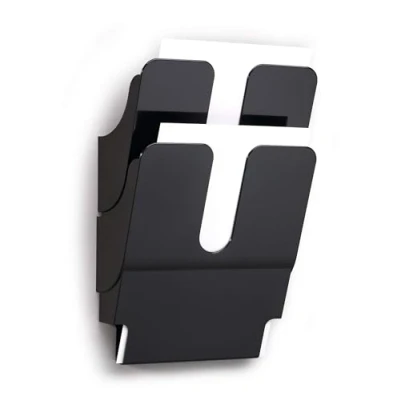 Bild av Durable 1709008060 broschyrställ vägg Flexiplus 2, A4 stående) 1 set, svart