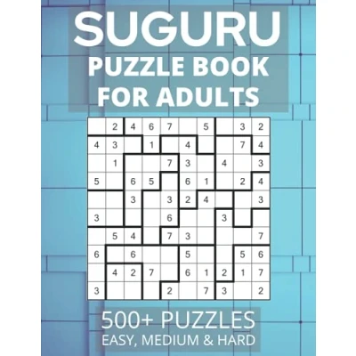 Bild av Suguru Puzzle Book for Adults 500+ Puzzles: Number Blocks, Tectonic Puzzles Easy, Medium and Hard