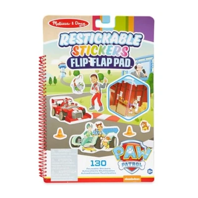 Bild av Melissa &amp; Doug PAW Patrol återställbara klistermärken flip flap Pad klassiska uppdrag
