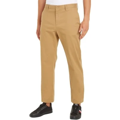 Bild av Tommy Hilfiger Herr Mercer Essential Twill Chino Classic Khaki 28W/30L, Klassisk kaki, 28W x 30L