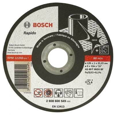 Bild av Bosch Rak kapskiva, Expert for INOX Rapido AS 60 T BF, 125 mm, 1,0 mm