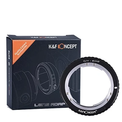 Bild av K&amp;F Concept C/Y EOS objektivadapter, objektiv adapter Canon, adapterring för Contax Yashica på Canon 1D 1DS Mark II 7D 50D Digital Rebel T2i T3 SL1 300D 500D 1000D