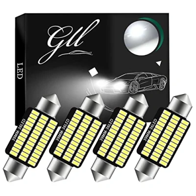 Bild av GLL 4st 39MM C5W Canbus Vit Festoon Interiör LED Lampor med 36 3014 SMD chips för Bilens Inre Kupol, Dörr Och Registreringsskyltbelysning