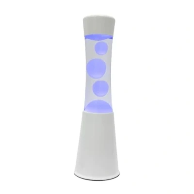 Bild av Fisura LED lavalampa med 7 färger. Avslappnande ljuseffekt. Färgskiftande lampa. Perfekt som present. 30 centimeter x 9