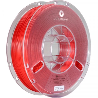 Bild av Polymaker PD01003 PolyFlex TPU 95A Filament Fleksibel 1.75 mm 750 g Rød 1 stk