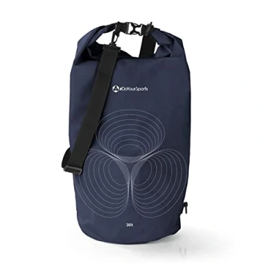 Bild av #DoYourOutdoor Dry Bag väska Vattentät ryggsäck &amp; packsäck 2 l 5 10 20 30 Drybag i stilar och många färger Perfekt för båt, kajak, fiske camping, Mörkblå, 30L,