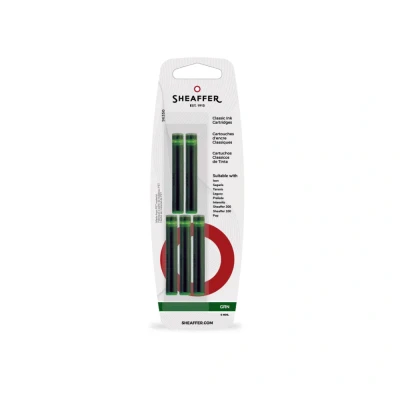 Bild av Sheaffer Skrip klassisk bläckpatron för reservoarpenna, 5 pack, grön
