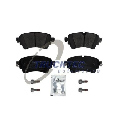 Bild av TRUCKTEC AUTOMOTIVE 07.35.285 Jeu de plaquettes frein Essieu arrière contact signal d&#039;usure exclu AUDI: A4 B9 Avant, Q7, Q5