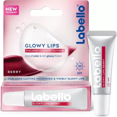 Bild av Labello Glowy Lips Berry TInted SPF30