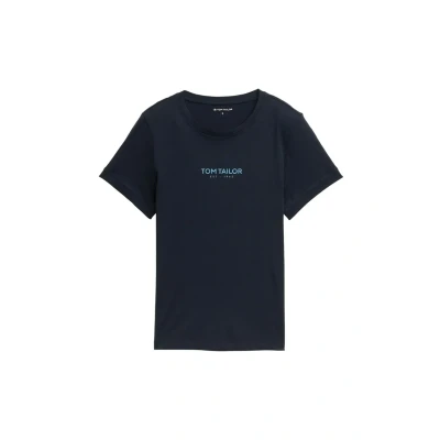 Bild av TOM Tailor MIT LOGO Tshirt med print, Storlek: XS, Lunar eclipse