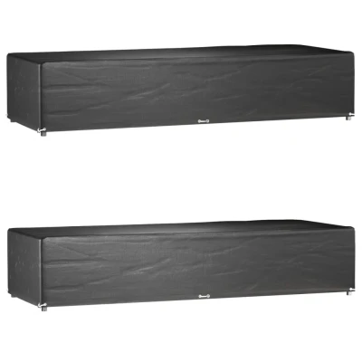 Bild av vidaXL Överdrag för solsäng 2st 12 öljetter 205x75x40 cm polyeten