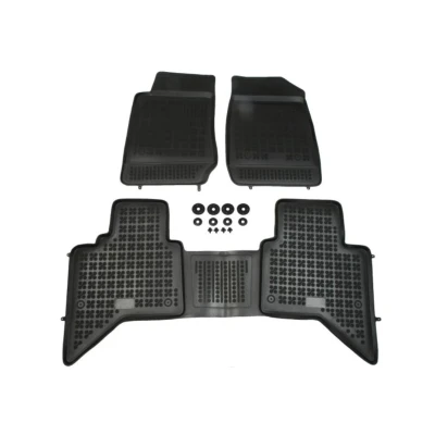 Bild av REZAW PLAST 203901 Ensemble de tapis sol Caoutchouc avant et arrière 3 noir Sur mesure ISUZU: D Max II Pick up