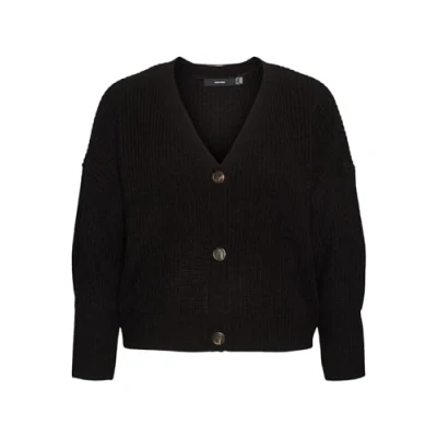 Bild av Vero Moda Curve Vmlea V NECK CUFF Cardigan Kofta, Storlek: 48/50, Black