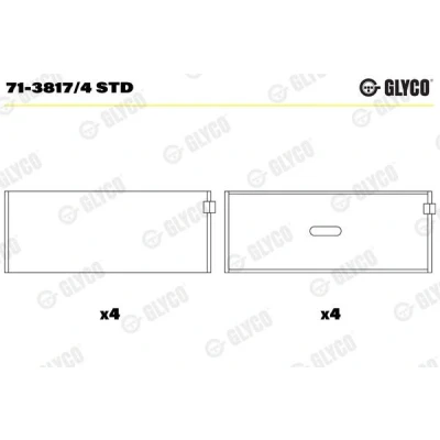 Bild av Vevstakslager GLYCO 71 3817/4 STD