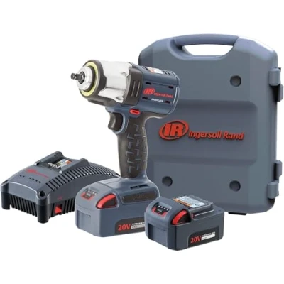 Bild av Ingersoll Rand 3/8 Tum 20 V Sladdlös Mutterdragare W5133 K22B EU, 2 st. BL2022 Litiumjonbatterier 5,0 Ah och Laddare i 1 Förvaringsväska