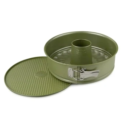 Bild av Zenker 7453 Missé och savarinform, utbytbar bottenform, grön miljövänlig non stick form, ILAG, karnaubavax, 26 x 7,5 cm