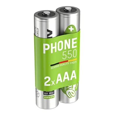 Bild av ANSMANN MaxE Micro AAA batteria ricaricabile 550mAh DECT Phone Akku pre carica della per i telefoni cordless (confezione da 2)