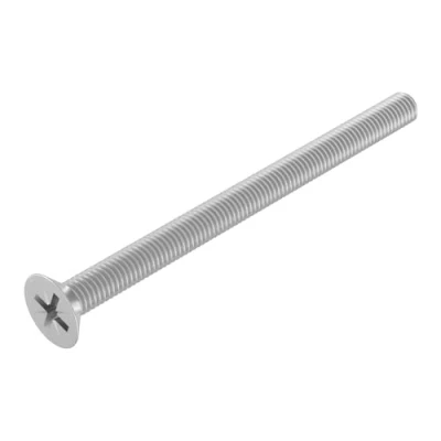 Bild av SECCARO försänkt skruv M5 x 70 mm, rostfritt stål V2A VA A2, DIN 965, korsslits/PZ, helgängad, 20 stycken