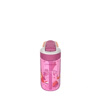 Bild av Kambukka barnvattenflaska (400 ml) läckagesäker BPA fri stötsäker diskmaskinssäker modell LAGOON blå flamingo