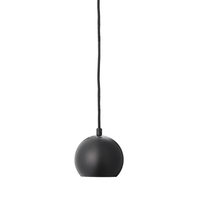 Bild av FRANDSEN pendellampa Ball, matt svart, Ø 12 cm