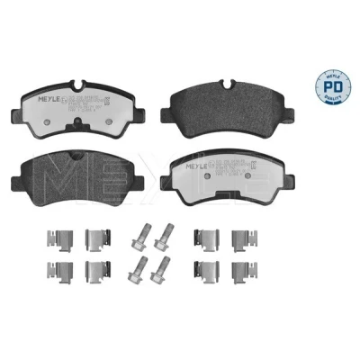 Bild av MEYLE 025 256 0418/PD Jeu de plaquettes frein Essieu arrière préparé pour indicateur d&#039;usure avec tôle anti bruit FORD: Transit Custom V362 Van
