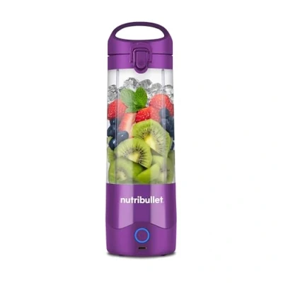 Bild av nutribullet lätt portabla blender, 475 ml BPA fri Tritan, miniblender med 4 punktsblad i rostfritt stål, multifunktionell USB C laddare, 15+ blandningscykler, Lila, NBP003PU