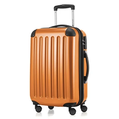 Bild av HAUPTSTADTKOFFER Alex bagage Resväska hård sida spinnvagn 4 hjul expanderbar, Orange, 55 cm,