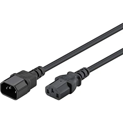 Bild av Pro Power cable C14 C13 Black 1m