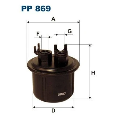 Bild av FILTRON PP 869 Filtre à Carburant de conduite HONDA: ACCORD 3 Aerodeck,