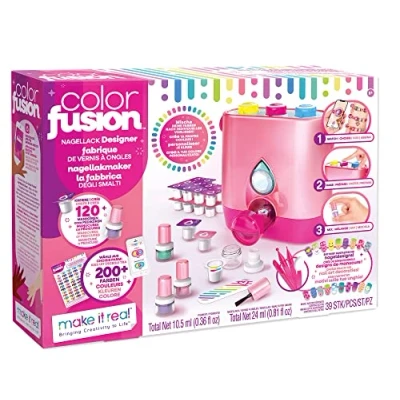 Bild av Make It Real 2902561 Color Fusion Polish Designer, DIY, Creative Kit Designs Yourself, Children&#039;s Nail Varnish Water Based