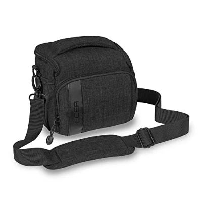 Bild av Pedea Mode svart kameraväska för SLR kameror stor kamera axelväska systemkamera yttre mått B19xH17xD15 cm, inre B16xH12.5xD10 cm