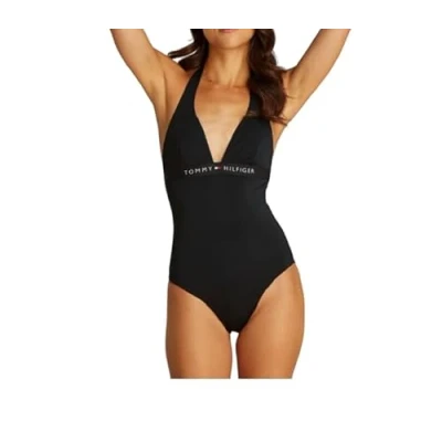 Bild av Tommy Hilfiger Original Halter ONE Piece Baddräkt, Storlek: 34, Black