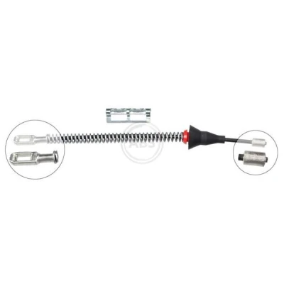 Bild av A.B.S. K12076 Câble De Frein 210 à tambour pour direction droite/à gauche OPEL: Vectra B CC, Break, Berline