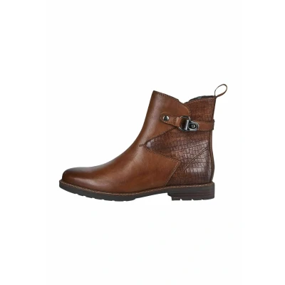 Bild av Marco Tozzi Ankelboots, Storlek: 36, Cognac comb Skinn/syntet