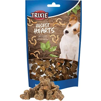 Bild av Trixie Insect Hearts with mealworms, 80 g (6 pk/ps)