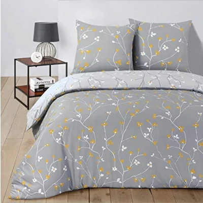 Bild av Vision Freya vändbara sängkläder set påslakan 240 x 220 cm med 2 örngott för standard personer 100 % bomull