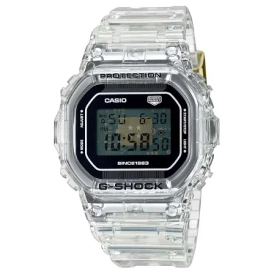 Bild av G SHOCK 40TH Anniversary Sekleton Remix Unisex Digitalklocka, Storlek: One Size, White/transparent