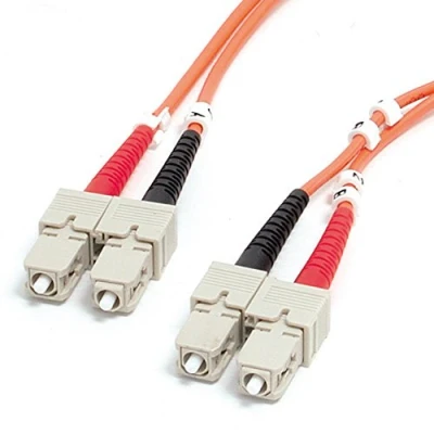 Bild av StarTech.com 1m Fiber Optic cable Multimode Duplex 62.5/125 LSZH SC/SC OM1 SC to Patch (FIBSCSC1) network 1 m meter