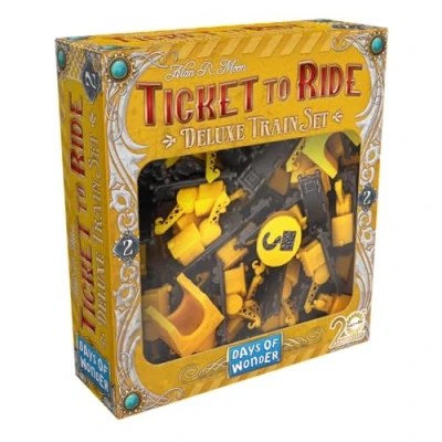 Bild av Days of Wonders Asmodee The Rail Adventuriers: Deluxe tåg set gul brädspel brädspelstillbehör