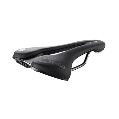 Bild av Selle Italia FLITE Boost TM Superflow Cykelsadel, Racercykelsadel, Platt Form, Krom manganram, Anatomiskt Hål Storlek S3, Svart
