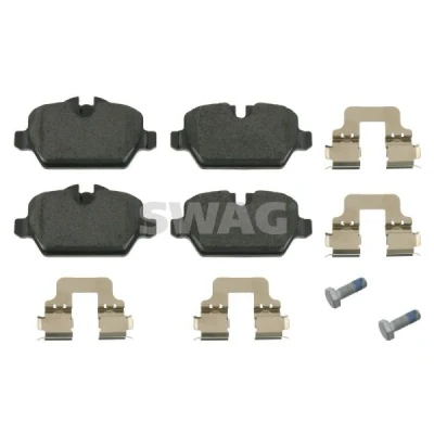 Bild av SWAG 20 91 6560 Jeu de plaquettes frein Essieu arrière préparé pour indicateur d&#039;usure avec monture BMW: 3 Berline, Coupe, 1 5 portes