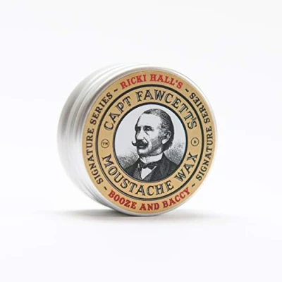Bild av CAPTAIN FAWCETT Ricki Hall Booze &amp; Baccy Moustache Wax 15ml