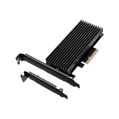 Bild av GRAUGEAR M.2 PCIe 4.0 kort för NVMe SSD M Key 4 x värmeledningsdynor i silikon stor aluminium 2280, 2260, 2242, 2230 Low Profile Slotplåt, G M2PCI01