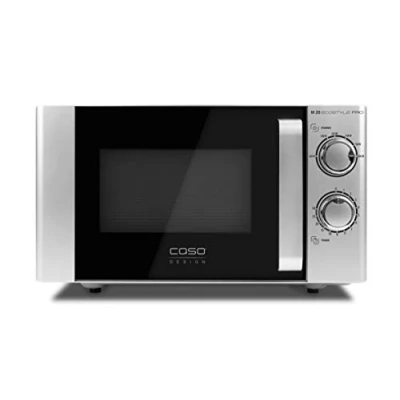Bild av Caso M 20 Ecostyle Pro Mikrovågsugn, enkel användning, l matlagningsrum, 800 watt effekt, roterande platta 3311, silver, svart