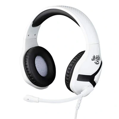 Bild av Konix NEMESIS PS5 HEADSET Spel Over Ear hörlurar Sladd Stereo Svart/Vit Volymkontroll