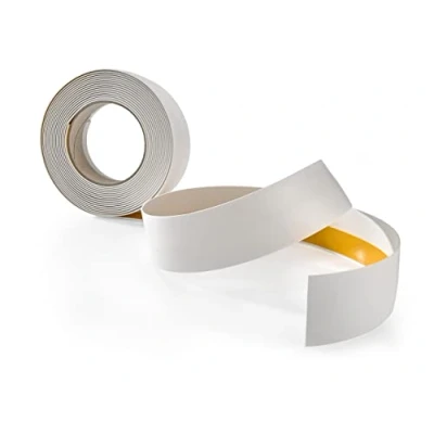 Bild av Quest Täcklist, platt självhäftande List, Fönsterlist Bredd 30 mm för inomhusbruk PVC, flexibel, längd 5 meter, Vit