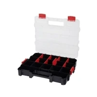 Bild av Alutec 56070 Workshop Sortimentslåda (B x H D) 330 60 270 mm Antal fack: 17 Variabel indelning Innehåll 1 st